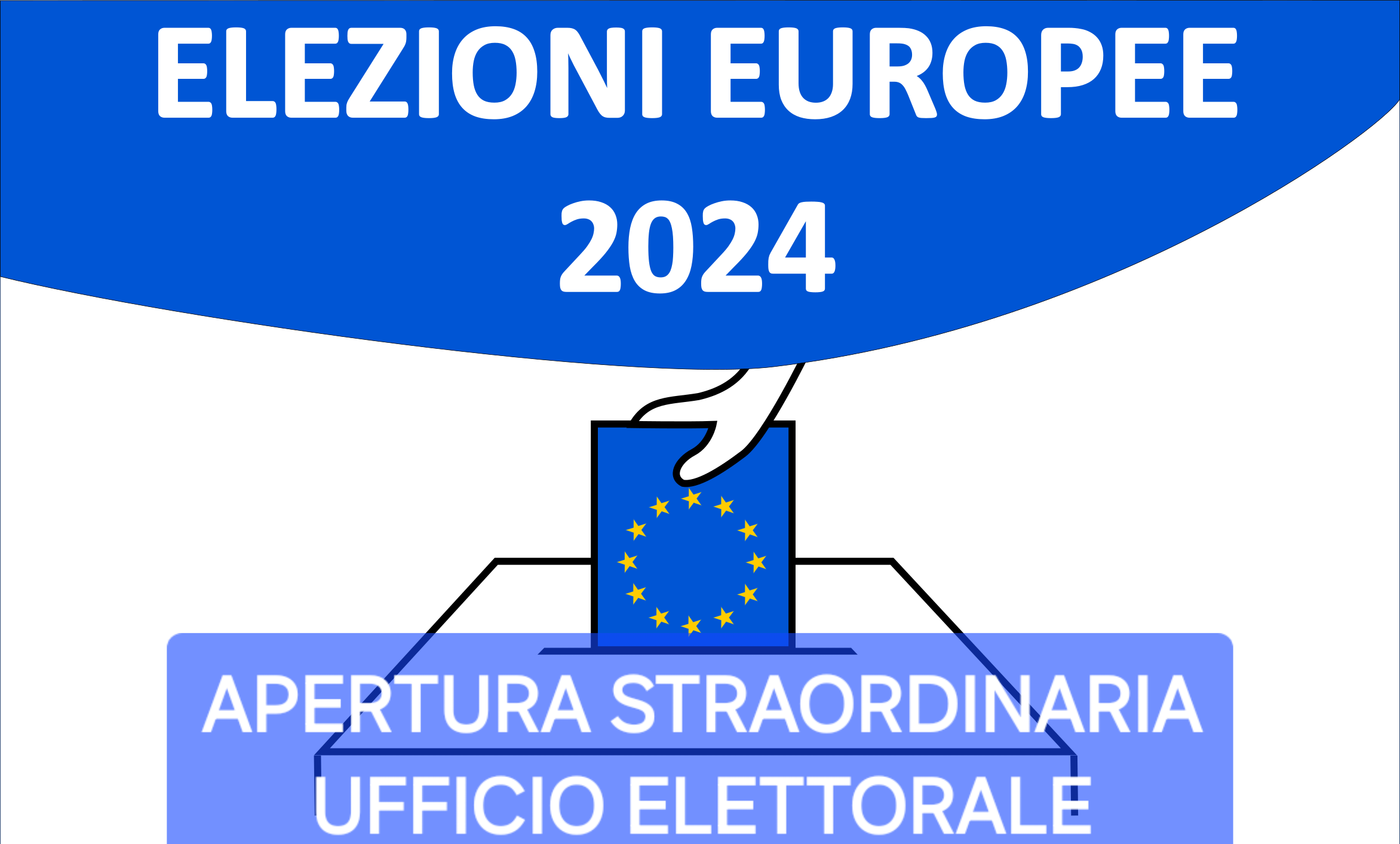 Immagine che raffigura APERTURA STRAORDINARIA UFFICIO ELETTORALE IN OCCASIONE DELLE ELEZIONI EUROPEE DEL 08-09 GIUGNO 2024
